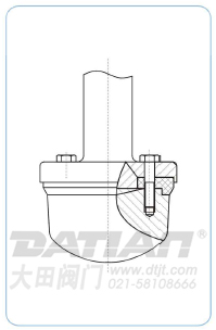PF型軟密封單座調節閥閥瓣結構