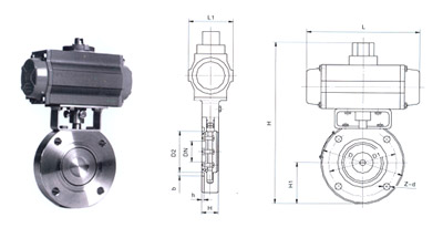 GIQ氣動高真空蝶閥結(jié)構(gòu)圖 GIQ氣動高真空蝶閥結(jié)構(gòu)圖